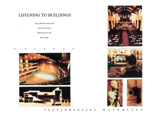 Listening to Buildings